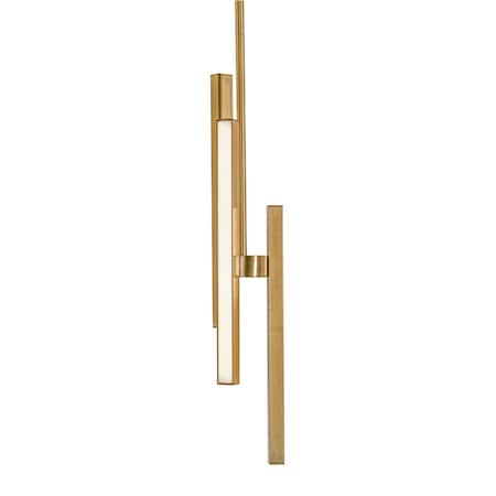 Afx Indra 4" LED Pendant - Satin Brass IDRP04LAJD1SB